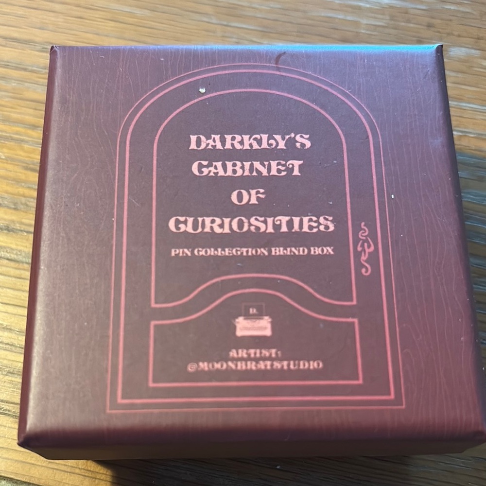 Darkly's Cabinet of Curiosities Leather and Lark Pin